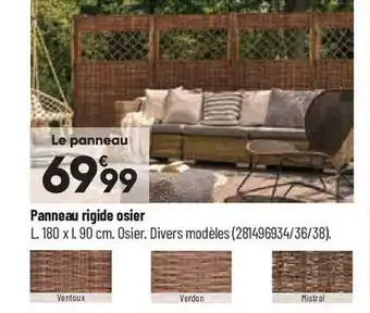 Bricorama Panneau rigide osier offre