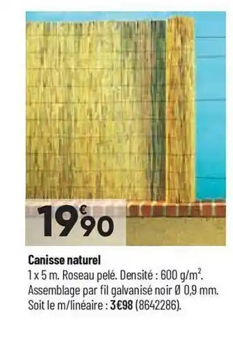 Bricorama Canisse naturel offre