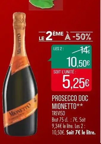 Prosecco doc mionetto