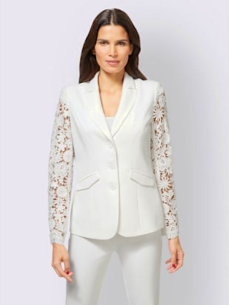 Promo Blazer manches en dentelle chez Helline