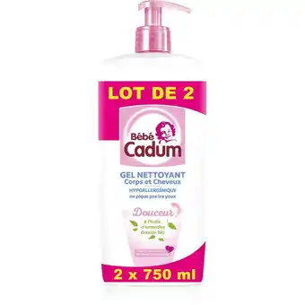 Auchan Supermarché Gel corps et cheveux amande cadum offre