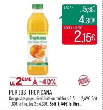Pur jus tropicana