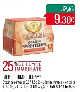 Match Bière GRIMBERGEN offre
