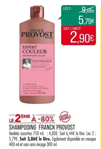 Match Shampooing FRANCK PROVOST offre