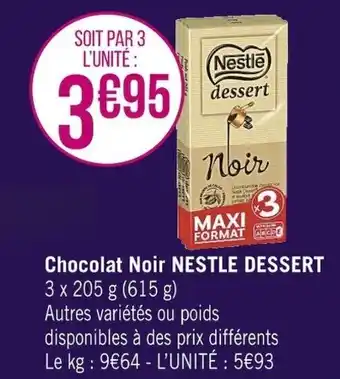 Nestle dessert