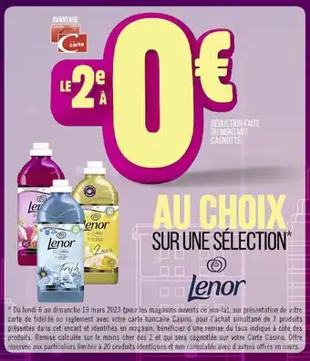 Casino Supermarchés Lenor offre