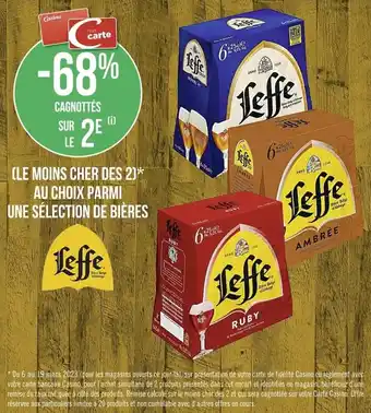 Casino Supermarchés Leffe offre