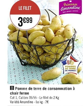 Casino Supermarchés Pomme de terre de consommation à chair ferme offre