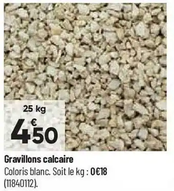 Bricorama Gravillons calcaire offre