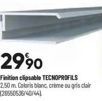 Finition clilpsable tecnoprofils