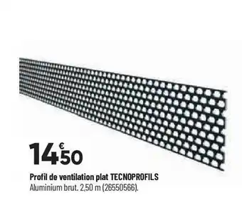 Profil de ventilation plat tecnoprofils