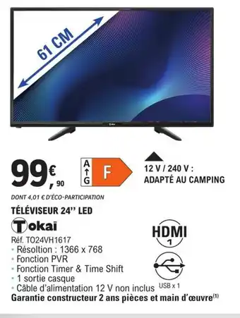 E.Leclerc Televiseur 24 Led offre