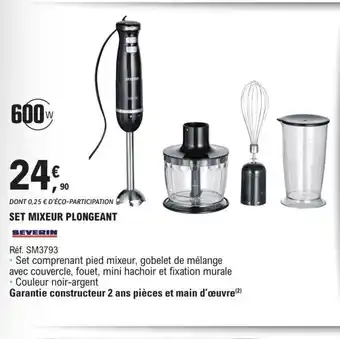 E.Leclerc Set Mixeur Plongeant offre