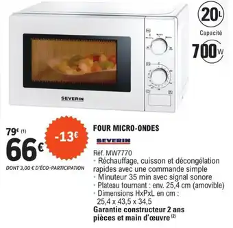 E.Leclerc Four Micro-Ondes offre