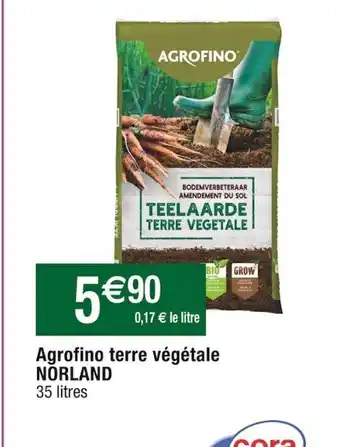 Cora x Carrefour Agrofino terre Vegetale Norland offre