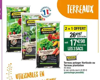 Cora x Carrefour Terreau Potager Horticole Ou Terreau Plantation offre