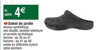 Cora x Carrefour Sabot de Jardin offre