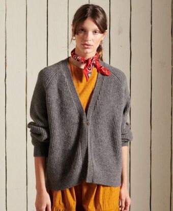 Cardigan en alpaga mélangé