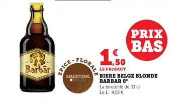 Biere Belge Blonde Barbar 8°