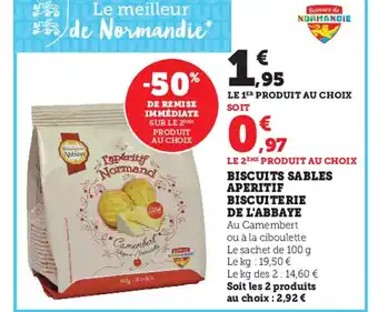 Biscuits Sables Aperitif Biscuiterie De L'abbaye