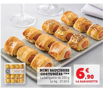 Super U Mini Saucisses Costumées offre