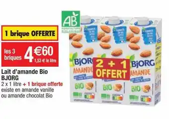 Cora x Carrefour Lait d'amande bio bjorg offre