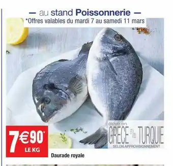 Cora x Carrefour Daurade royale offre