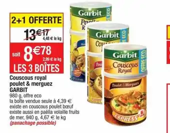 Cora x Carrefour Couscous royal poulet & merguez garbit offre
