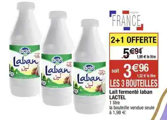 Cora x Carrefour Lait fermenté laban lactel offre