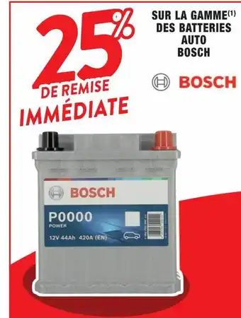 Cora x Carrefour La gamme des batteries auto bosch offre