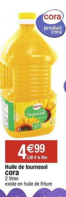 Cora x Carrefour Huile de tournesol cora offre