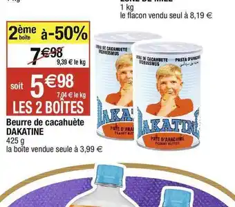 Cora x Carrefour Beurre de cacahuète dakatine offre