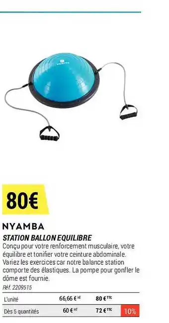 Station ballon équilibre nyamba