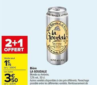 Carrefour Bière la goudale offre
