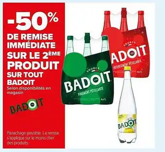 Carrefour Badoit offre