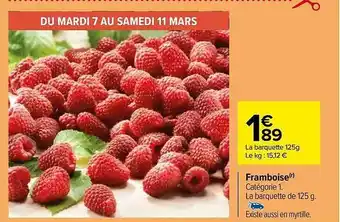 Carrefour Framboise offre