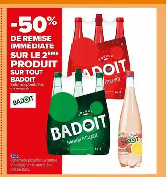 Carrefour Badoit offre