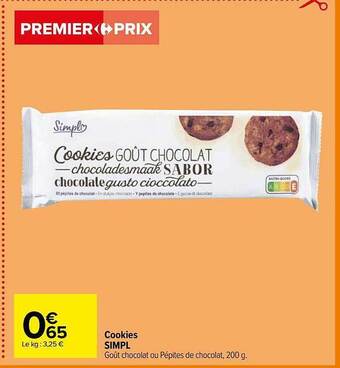 Carrefour Cookies simpl offre