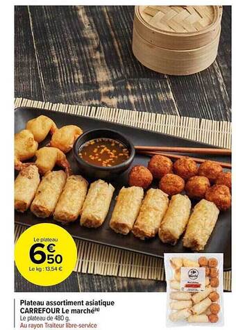 Carrefour Plateau assortiment asiatique carrefour le marché offre