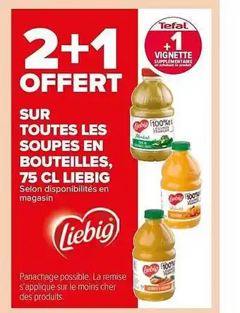 Les soupes en bouteilles, 75 cl liebig
