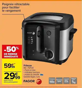 Carrefour Friteuse fagor offre