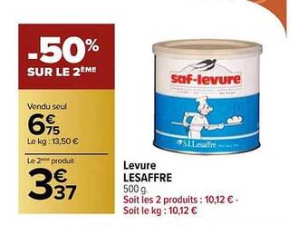 Carrefour Levure lesaffre offre