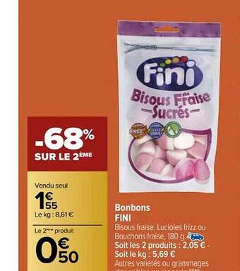 Carrefour Bonbons fini offre