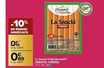 La snacki originale halal oriental viandes