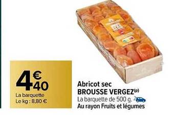 Abricot sec brousse vergez