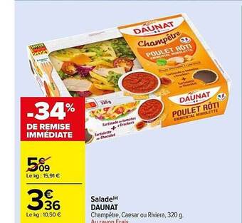 Carrefour Market Salade daunat offre