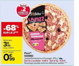 Carrefour Market Pizza sodebo offre