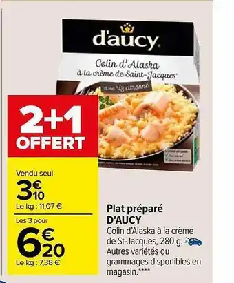 Carrefour Market Plat préparé d'aucy offre