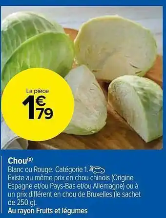Carrefour Market Chou offre