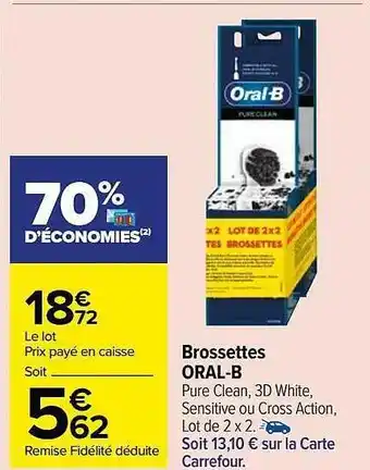 Brossettes oral-b